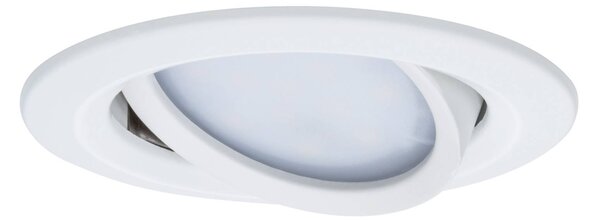 Paulmann Coin Slim LED podhledové svítidlo bílé 3x, stmívatelný, Bílá / opál, Obývací pokoj / jídelna, Hliník, Zapuštěné kulaté