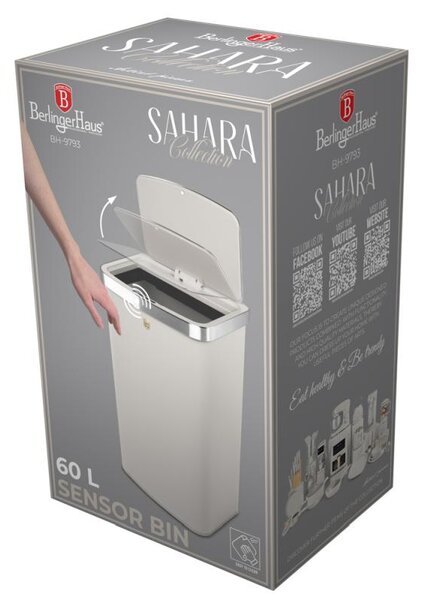 Koš odpadkový se senzorovým otvíráním 60 l Sahara Collection
