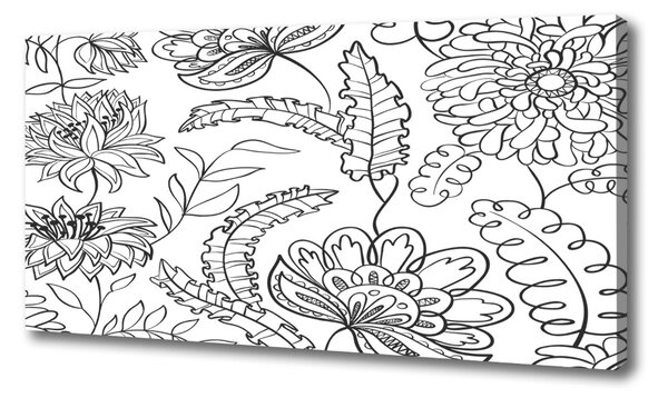 Moderní obraz canvas na rámu Květinový vzor oc-69660119