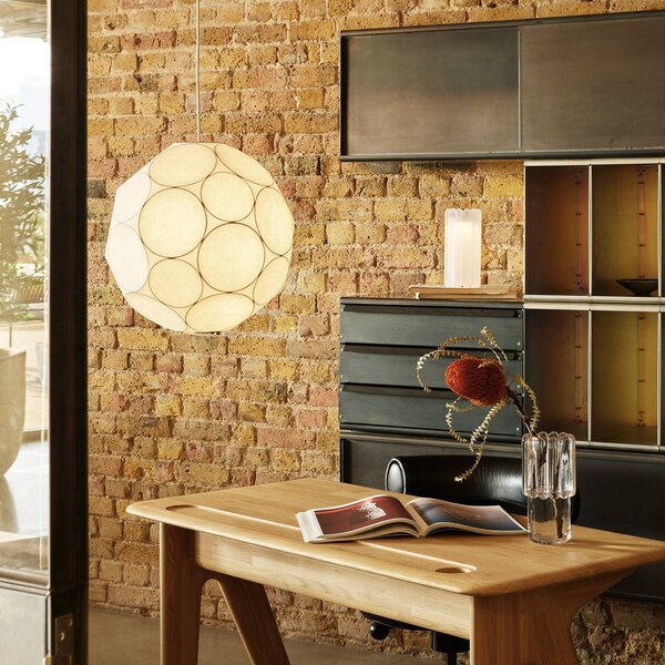 Tom Dixon závěsné světlo Soft, Ø 45 cm, bílé, plast, E27, stmívatelný, Bílá / opál, Obývací pokoj / jídelna, Plast, Design, Koule