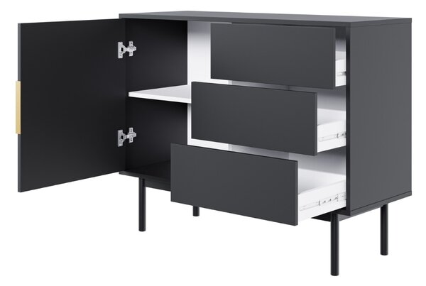 Vivaldi Komoda Viva 104 cm černá