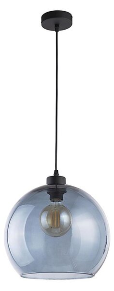 Lustr na lanku CUBUS 1xE27/60W/230V modrá