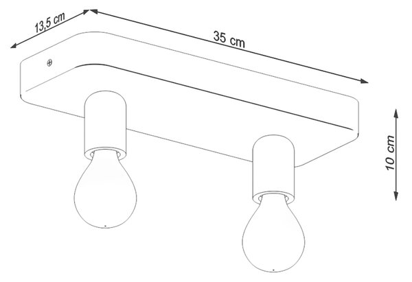Sollux Lighting Stropní svítidlo TAVO 2