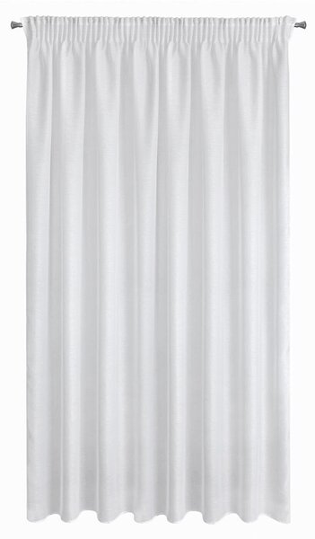 ZÁCLONA NA PÁSCE REBECCA 400X250 CM BÍLÁ BS