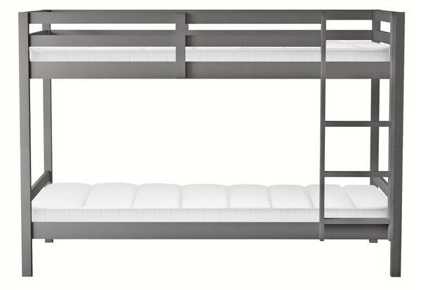 Dětská patrová postel 90 cm Invocato (šedá) (s roštem)