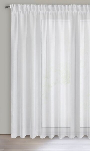 ZÁCLONA NA PÁSCE REBECCA 400X250 CM BÍLÁ BS