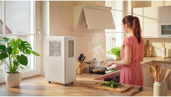 Sencor - Mobilní klimatizace 4v1 200W/230V 1800 BTU bílá + dálkové ovládání