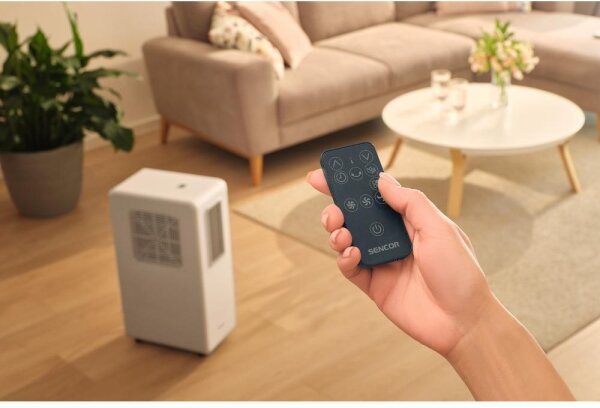 Sencor - Mobilní klimatizace 4v1 200W/230V 1800 BTU bílá + dálkové ovládání