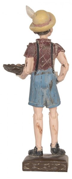 Béžová dekorace figurka Pinocchio - 14*10*31 cm - Clayre & Eef