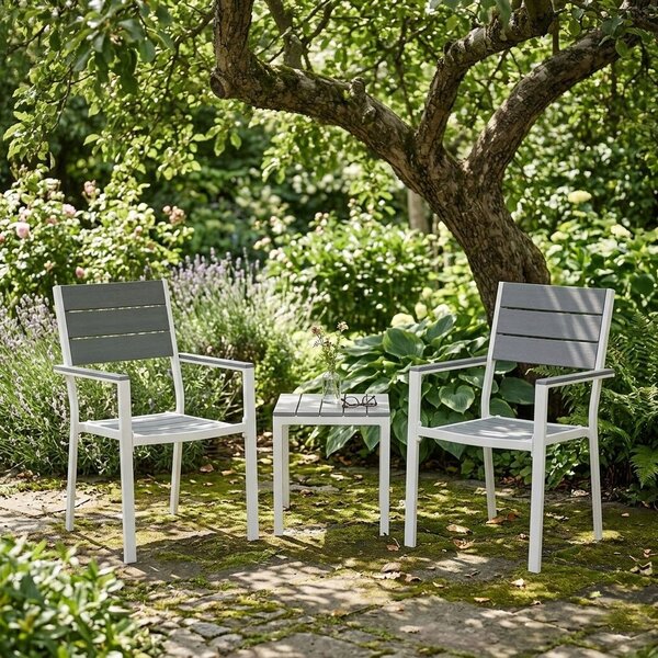 Zahradní židle MULTI GARDEN YC-051KD-4-5 šedé 2 kusy