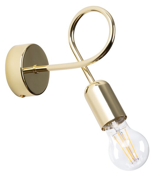 Sollux Lighting Nástěnné svítidlo LOOP lesklé zlaté
