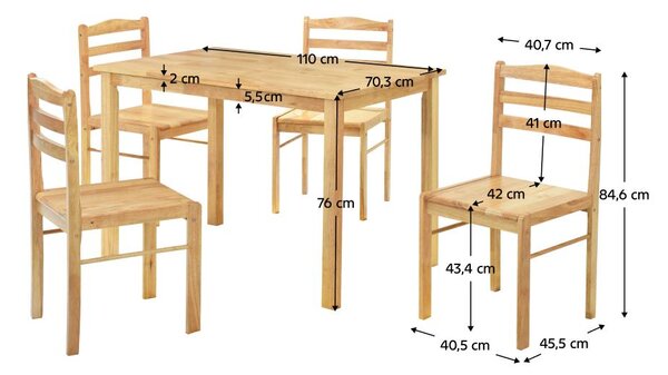Jídelní set Liturgia (dřevo) (pro 4 osoby)