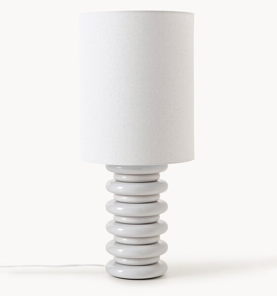 Velká stolní lampa's dřevěnou podstavou Nicolas