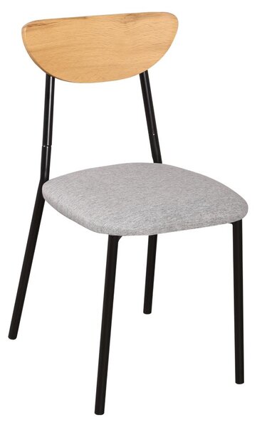 Jídelní set Mimetizarse (dub světlý + šedá) (pro 4 osoby)