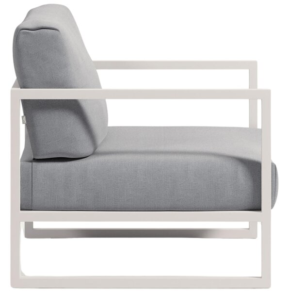 Kave Home Modro-bílé zahradní křeslo Comova