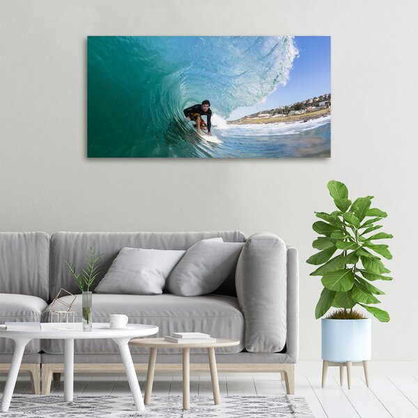 Foto obraz na plátně Surfer na vlně oc-70293058