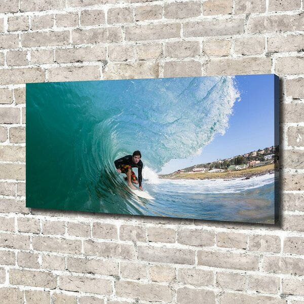 Foto obraz na plátně Surfer na vlně oc-70293058