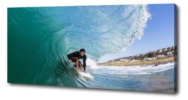Foto obraz na plátně Surfer na vlně oc-70293058