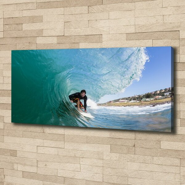 Foto obraz na plátně Surfer na vlně oc-70293058