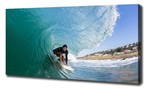 Foto obraz na plátně Surfer na vlně oc-70293058
