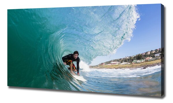 Foto obraz na plátně Surfer na vlně oc-70293058