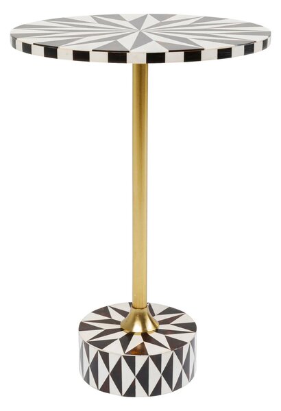 Kare designové odkládací stolky Domero Chess (Ø40 cm)
