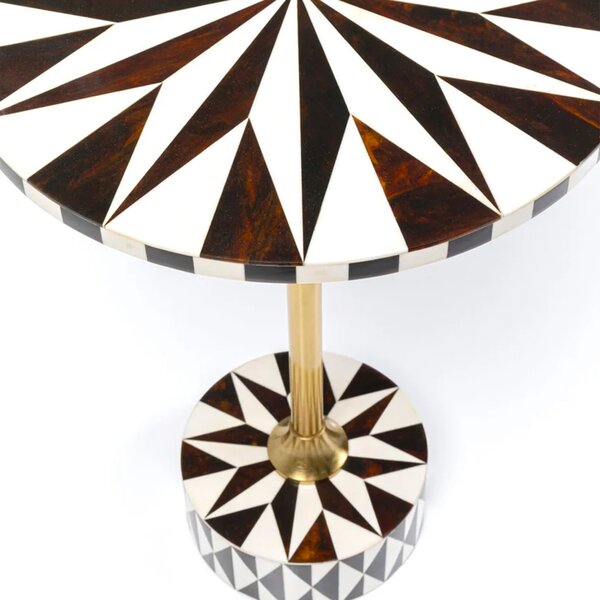 Kare designové odkládací stolky Domero Chess (Ø40 cm)