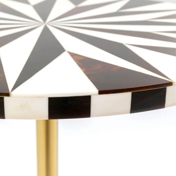 Kare designové odkládací stolky Domero Chess (Ø40 cm)