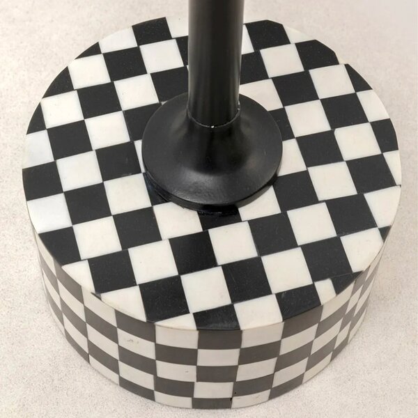 Kare designové odkládací stolky Domero Chess (Ø25 cm)