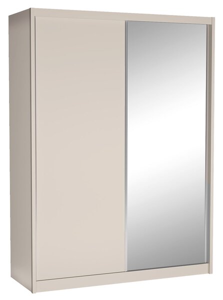 Šatní skříň MACI II | 180 cm | se zrcadlem | kašmír