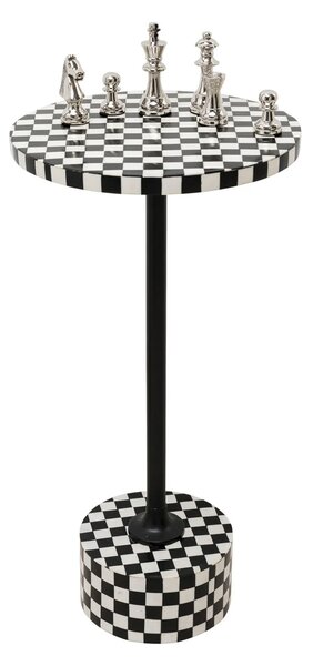 Kare designové odkládací stolky Domero Chess (Ø25 cm)