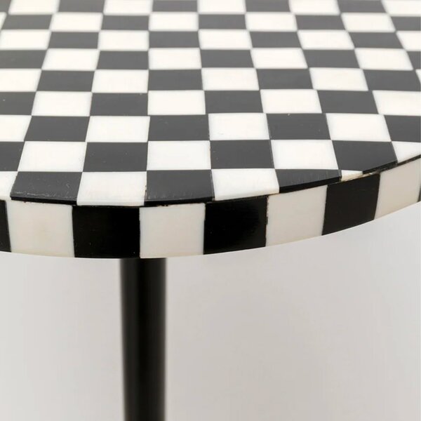 Kare designové odkládací stolky Domero Chess (Ø25 cm)