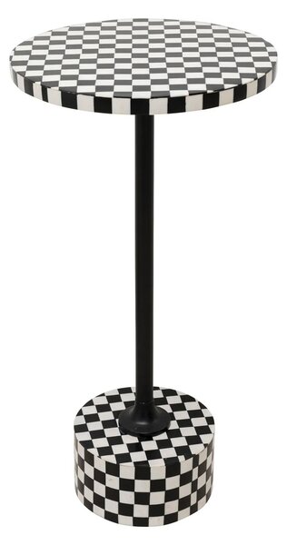 Kare designové odkládací stolky Domero Chess (Ø25 cm)