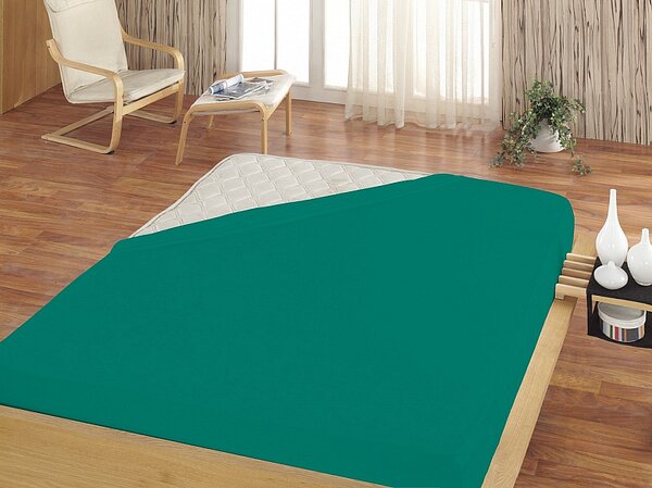 Prostěradlo Petrolejové JERSEY PREMIUM Jersey PREMIUM 90-100 x 200-220/30