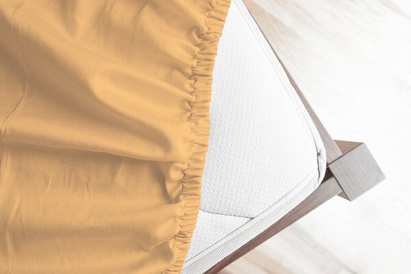 Prostěradlo Meruňkové JERSEY PREMIUM Jersey PREMIUM 90-100 x 200-220/30