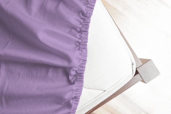 Prostěradlo Světle fialové JERSEY PREMIUM Jersey PREMIUM 90-100 x 200-220/30