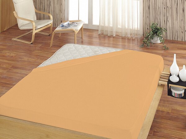 Prostěradlo Meruňkové JERSEY PREMIUM Jersey PREMIUM 90-100 x 200-220/30