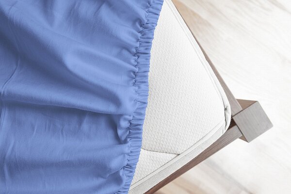 Prostěradlo Světle modré JERSEY PREMIUM Jersey PREMIUM 90-100 x 200-220/30