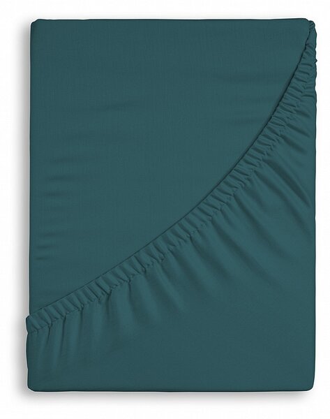 Prostěradlo Zelenomodré JERSEY PREMIUM Jersey PREMIUM 90-100 x 200-220/30