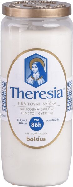 Theresia kompozitní svíčka 230g ~3,5dne bílá
