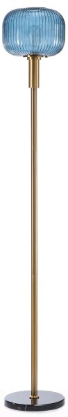 ONLI - Stojací lampa DOROTY 1xE27/22W/230V modrá/zlatá