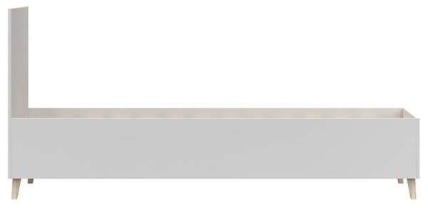 Jednolůžková postel 90 cm Figu (bílá). Akce -25%