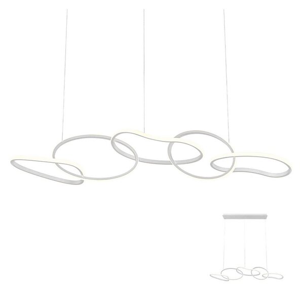 Redo 01-2597 - LED Stmívatelný lustr na lanku BIAS LED/108,6W/230V 3000K bílá