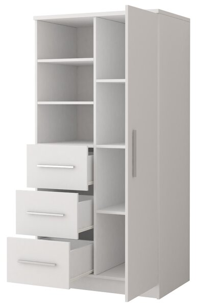 Šatní skříň Oleg I (bílá). Akce -12%