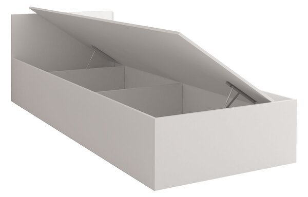 Jednolůžková postel 90 cm Oleg I (bílá) (s úl. prostorem)
