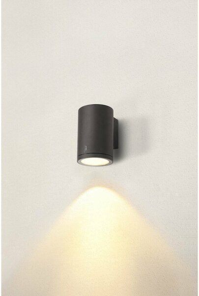 BIG WHITE SLV ENOLA ROUND L single Outdoor, nástěnné LED svítidlo, antracitové, CCT 3000/4000K 1003440
