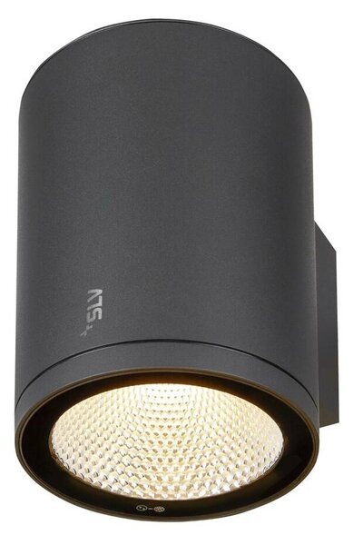 BIG WHITE SLV ENOLA ROUND L single Outdoor, nástěnné LED svítidlo, antracitové, CCT 3000/4000K 1003440