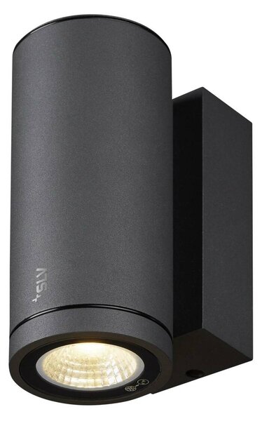 BIG WHITE SLV ENOLA ROUND S single Outdoor, nástěnné LED svítidlo, antracitové 1003422