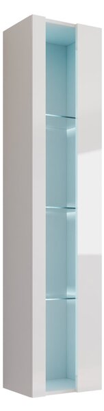 Vitrína Zigo New 180, Osvětlení: osvětlení LED RGB - barevné, Barva: černý / černý lesk 5902928696158