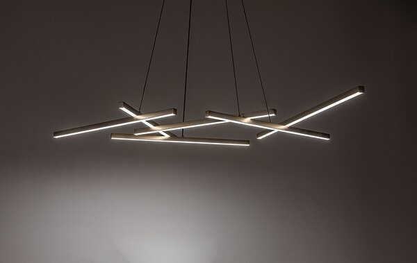 Rabalux Severine chytrá závěsná lampa 5x40 W bílá-černá-zlatá 72369